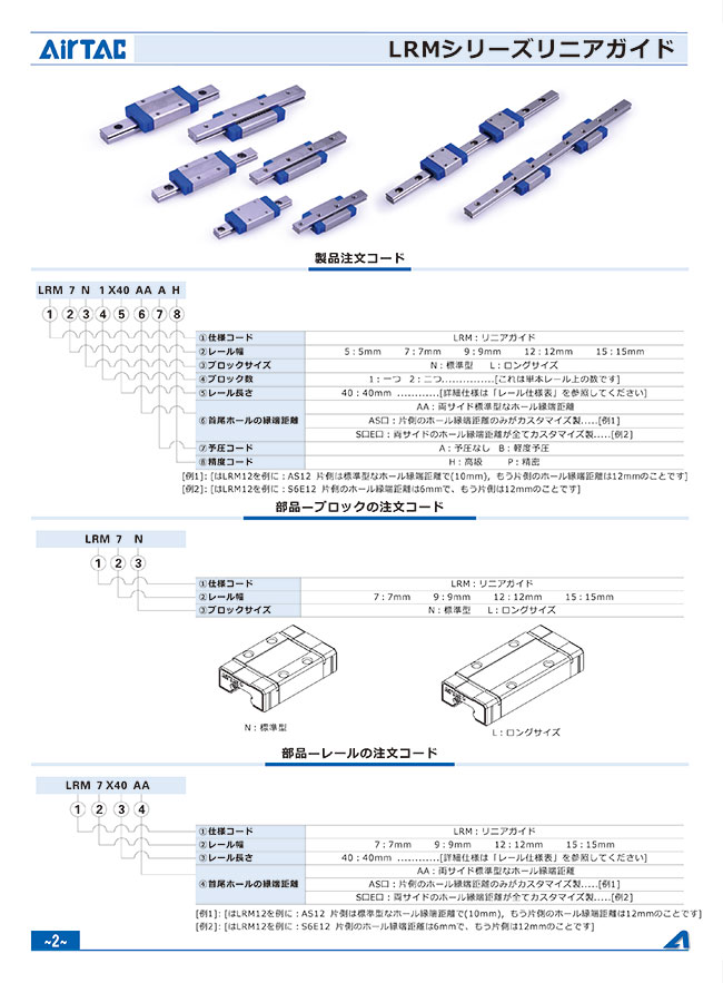 Lrm Unit Rack LRM9L1X135S7.5AH | LRMシリーズリニアガイド | AirTAC(エアタック) | MISUMI(ミスミ)