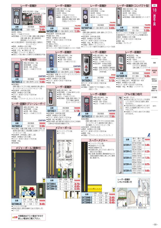 ESCO 5.0m メジャーポール(横棒付) EA720M-25 F9zpXMu4KY, DIY、工具 - solexmotors.com