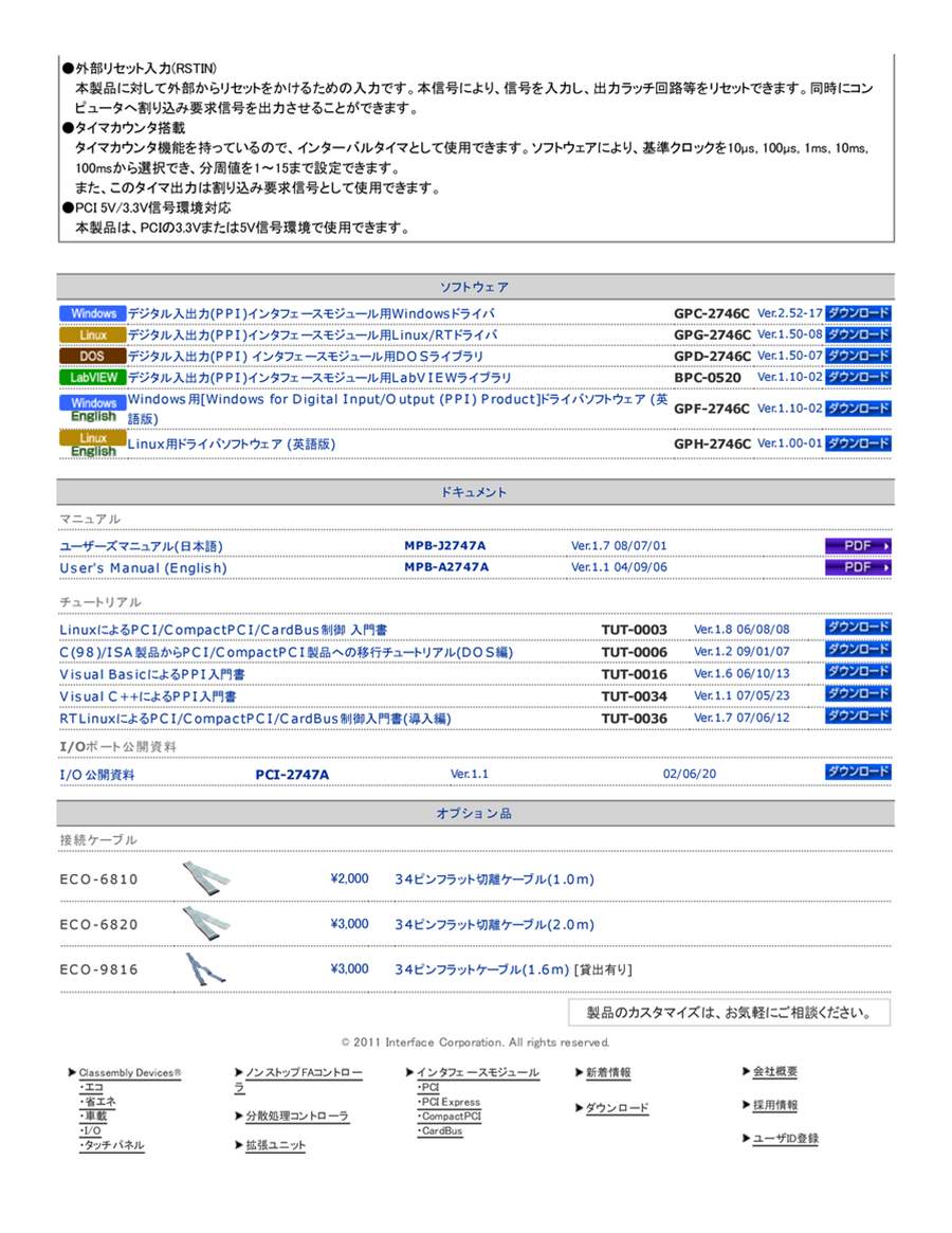 インタフェースカタログ｜MISUMI-VONA｜ミスミの総合Webカタログ