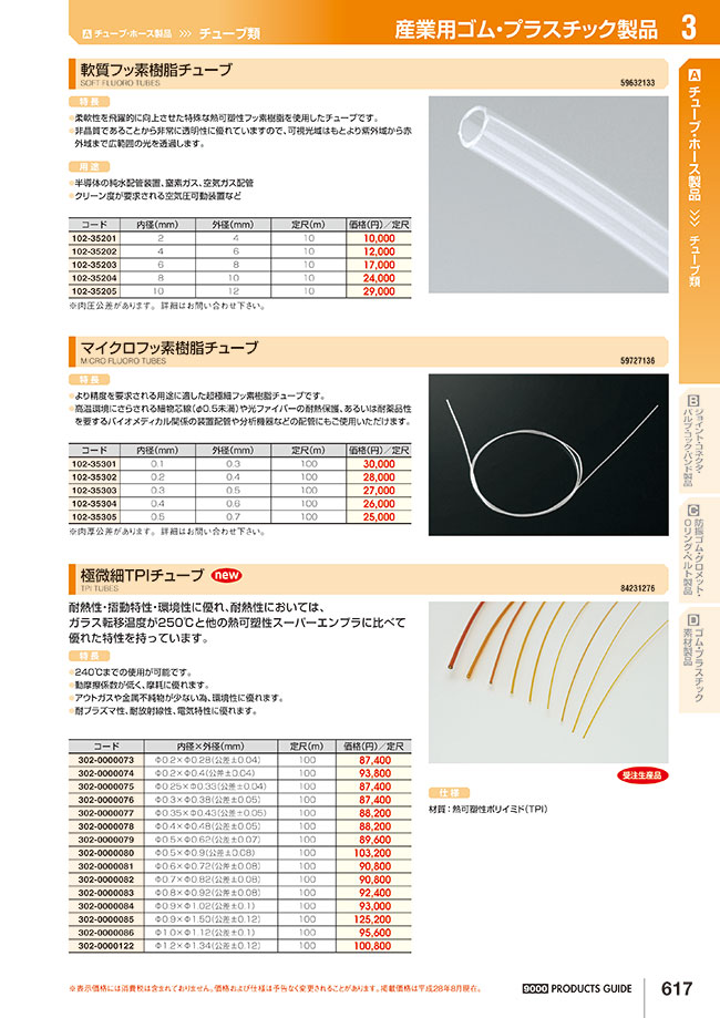 EXLON-THV 10×12 10m巻軟質ふっ素樹脂チューブ コクゴ MISUMI(ミスミ)
