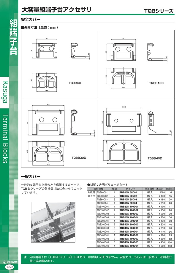 取寄 パトライト(旧春日電機) TQB100D04 大容量組端子台 TQBシリーズ 分岐用端子台 600V SN cdU1njjn2X, DIY、工具  - centralcampo.com.br