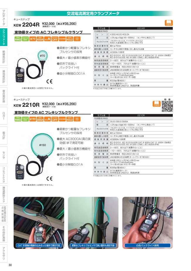交流電流測定用クランプメータ 2204R 共立電気計器 MISUMI(ミスミ)