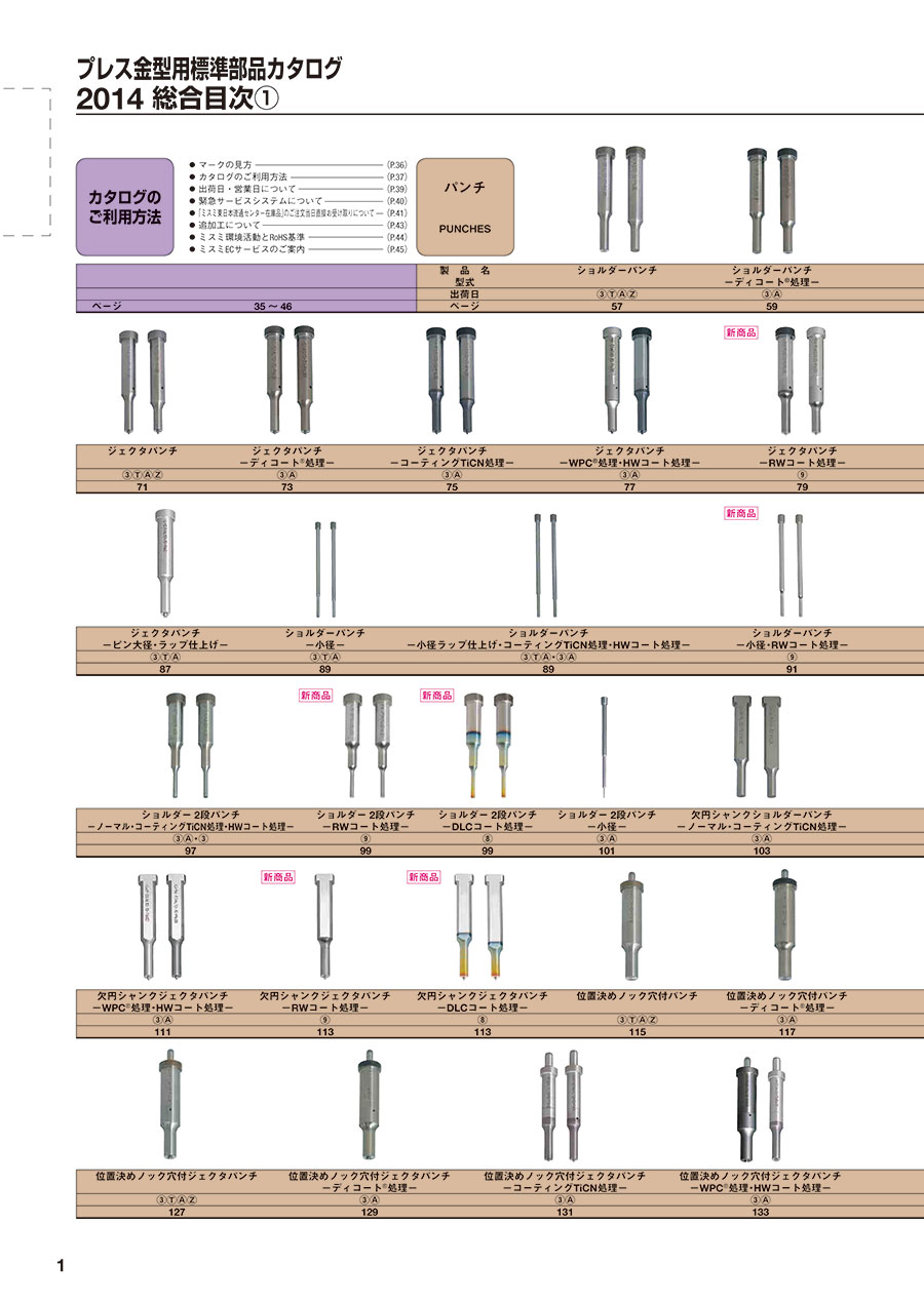 プレス金型用標準部品 2014｜MISUMI-VONA｜ミスミの総合Webカタログ