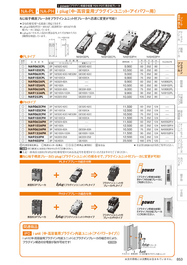 I plug（中・高容量プラグインユニット・アイパワー用） 日東工業 MISUMI(ミスミ)