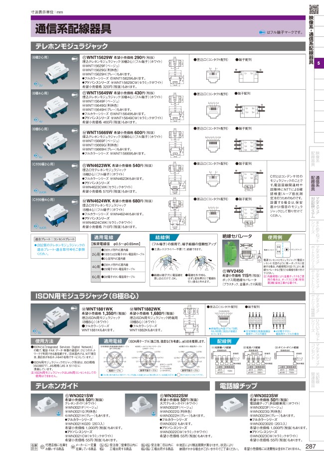 史上最も激安】 パナソニック WN3022F大穴テレホンガイド φ１６ ベージュ 10個 discoversvg.com