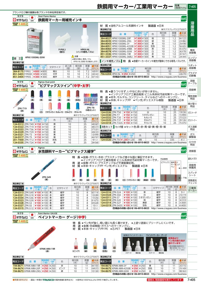 サクラ 鉄鋼用マーカー細字 替芯 １０個入 本店は