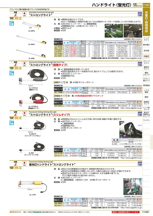 SL-8W | ストロングライト （スリムタイプ） | 嵯峨電機工業 | ミスミ | 337-6117