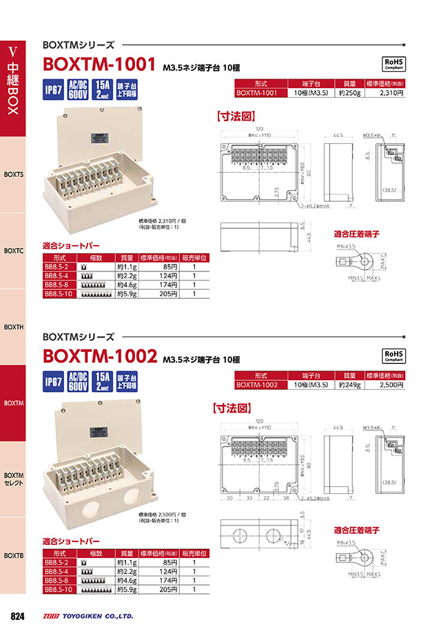 中継 BOXTM-100シリーズ | 東洋技研 | MISUMI-VONA【ミスミ】